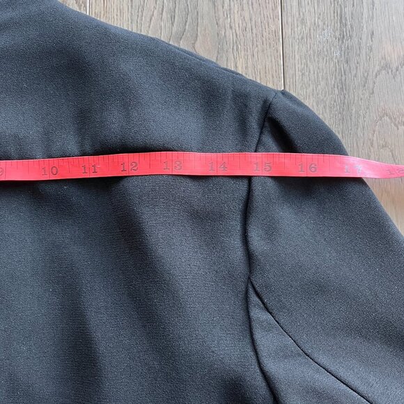 H&M Black Beaded Open Front Blazer Jacket Size 4 Evening Party Formal Chic - Picture 5 of 9